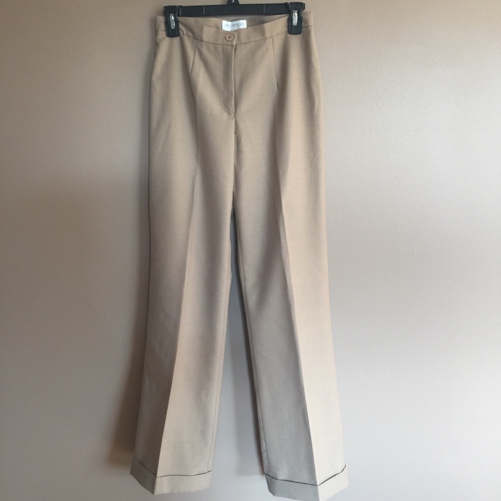 Hugo Buscati Tan Flare Women's Pants
